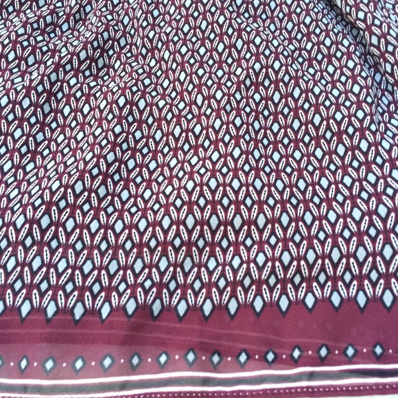 Max Studio Geometric Shift Peasant Red Dress S - Picture 4 of 8